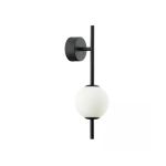 20133 LED WALL LIGHT 7W 3000K GLASS &METAL WHITE-BLACK Zambelis Lights